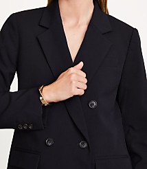 LOFT Versa Seasonless Stretch Double Breasted Blazer carousel Product Image 4