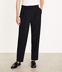 LOFT Versa Seasonless Stretch Double Pleat Taper Pant carousel Product Image 5