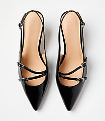Buckle Strappy Slingback Pumps carousel Product Image 2