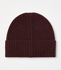 Ribbed Cashmere Beanie carousel Product Image 1