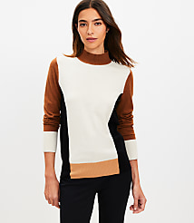 Colorblock Mock Neck Sweater carousel Product Image 2