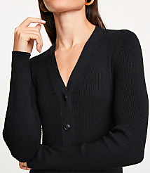 LOFT Versa Ribbed V-Neck Maxi Sweater Dress carousel Product Image 4