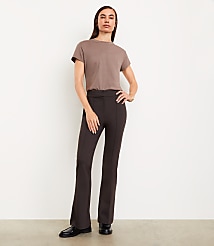 LOFT Versa Ponte Deluxe Flare Pants carousel Product Image 1