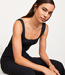 LOFT Versa 360 Knit Square Neck Bodysuit carousel Product Image 2