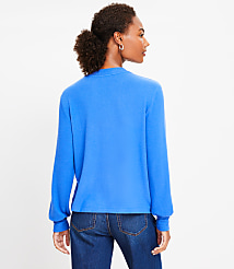 Jersey Split Neck Top carousel Product Image 2