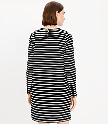 Striped Ottoman Mock Neck Dress carousel Product Image 3