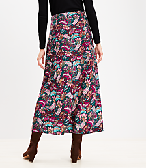 Tall Paisley Side Slit Midi Skirt carousel Product Image 3
