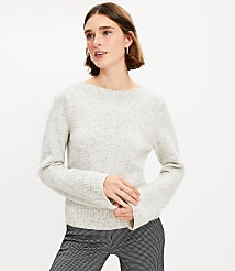Boatneck Ribtrim Flare Sleeve Sweater carousel Product Image 3
