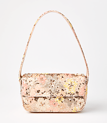 Floral Sequin Shoulder Bag carousel Product Image 1