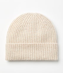 Ribbed Cashmere Beanie carousel Product Image 1