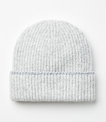 Shimmer Ribbed Beanie carousel Product Image 1