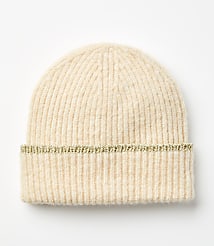 Shimmer Ribbed Beanie carousel Product Image 1