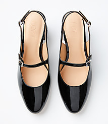 Patent Mary Jane Slingback Heels carousel Product Image 3
