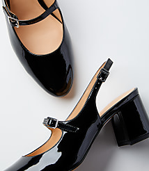 Patent Mary Jane Slingback Heels carousel Product Image 2