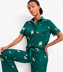 Holiday Cat Pajama Set carousel Product Image 1