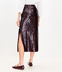 Sequin Midi Skirt carousel Product Image 4