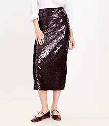 Sequin Midi Skirt carousel Product Image 3