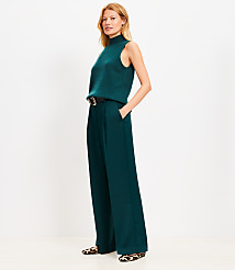 Peyton Trouser Pants in Satin carousel Product Image 1
