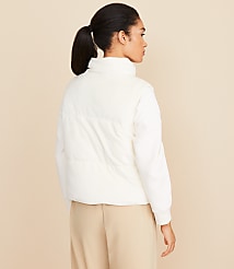 Lou & Grey Ribbed Velour Puffer Vest carousel Product Image 3