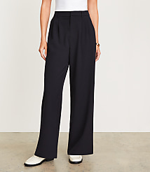 Petite LOFT Versa Seasonless Stretch Double Pleat Wide Leg Pant carousel Product Image 5