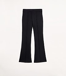 Petite Curvy LOFT Versa Ponte Deluxe Flare Pants carousel Product Image 4