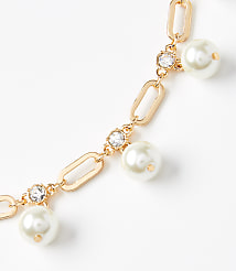 Pearlized Shaker Chain Link Necklace carousel Product Image 2