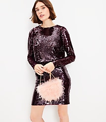 Sequin Long Sleeve Mini Dress carousel Product Image 2