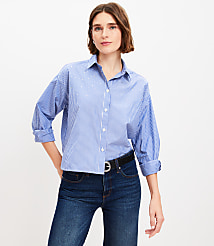 Sparkle Striped Poplin Modern Shirt carousel Product Image 3
