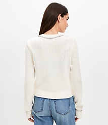 Sparkle Trim Sweater Jacket carousel Product Image 3
