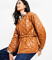 Shimmer Quilted Puffer Jacket carousel Product Image 2