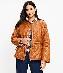 Shimmer Quilted Puffer Jacket carousel Product Image 3