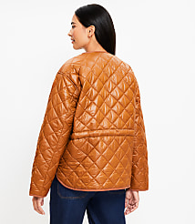 Shimmer Quilted Puffer Jacket carousel Product Image 4