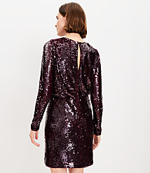 Sequin Long Sleeve Mini Dress carousel Product Image 3