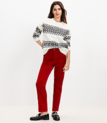 Petite Straight Corduroy Pants carousel Product Image 1