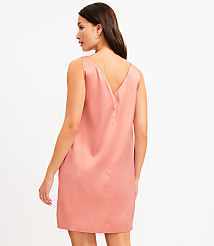 Satin V-Back Mini Dress carousel Product Image 3