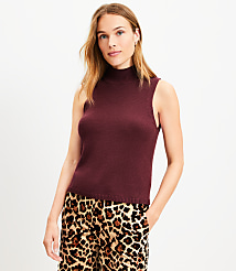 Funnel Neck Sleeveless Sweater carousel Product Image 1