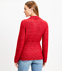 Collared Belted Cardigan carousel Product Image 2