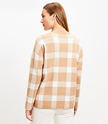 Plaid Mock Neck Tunic Sweater carousel Product Image 2