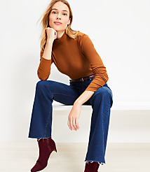 Ribbed Mock Neck Top carousel Product Image 1