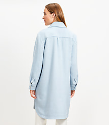 Twill Long Shirt Jacket carousel Product Image 2