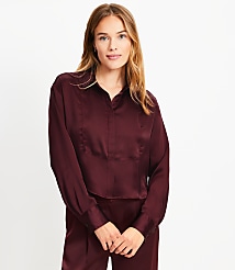 Satin Modern Bib Shirt carousel Product Image 1