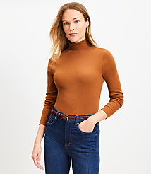 Ribbed Mock Neck Top carousel Product Image 3