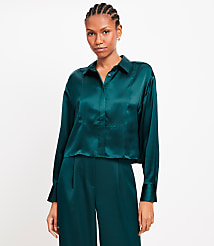 Satin Modern Bib Shirt carousel Product Image 1