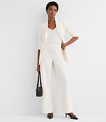 Darted Palazzo Pants in Doubleface carousel Product Image 1