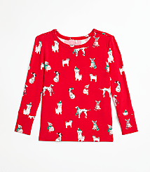 Posh Peanut Holiday Dog Long Sleeve Basic Pajama Set carousel Product Image 2