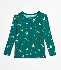 Posh Peanut Holiday Cat Long Sleeve Basic Pajama Set carousel Product Image 2