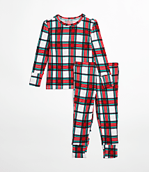 Posh Peanut Plaid Long Sleeve Basic Pajama Set carousel Product Image 1