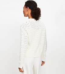 Pointelle Side Tie Sweater carousel Product Image 3