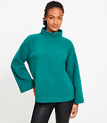 Sherpa Mock Neck Tunic Top carousel Product Image 1