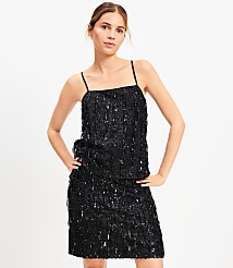 Sequin Fringe Mini Skirt carousel Product Image 1